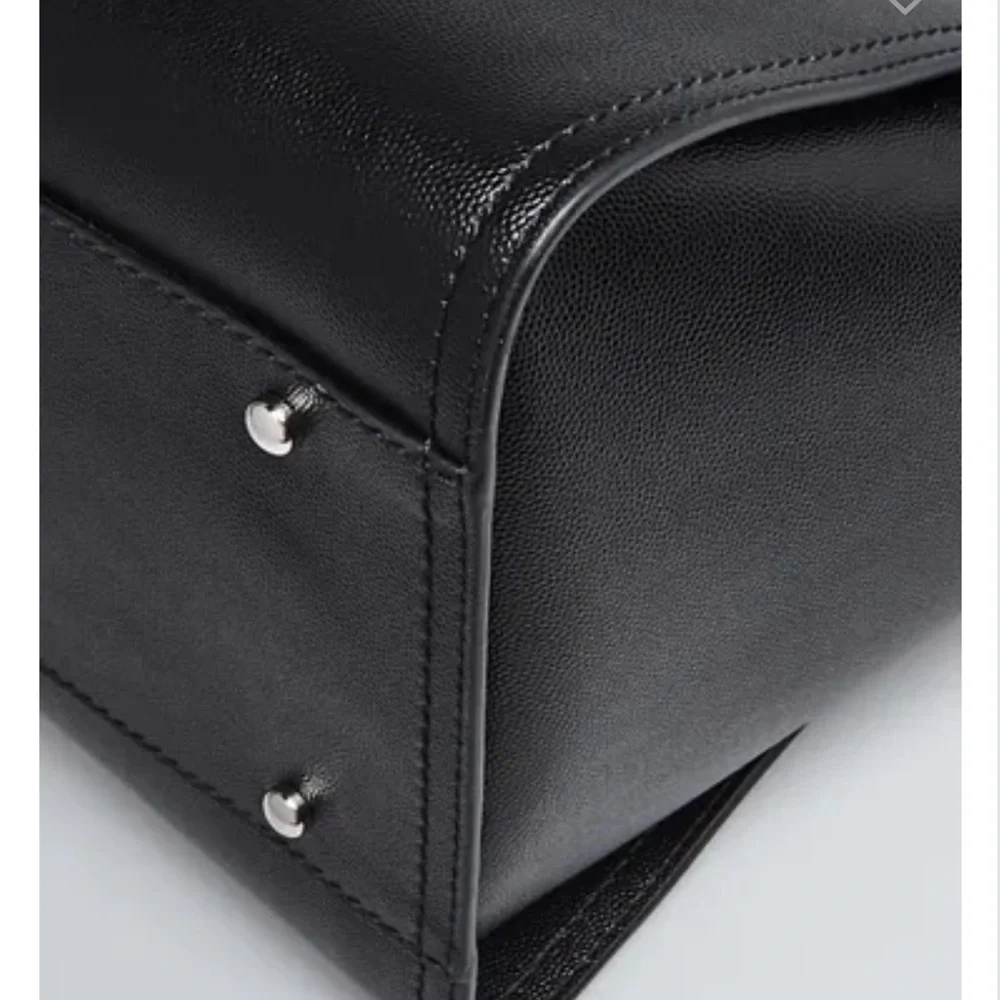 CHANEL Black Caviar Leather Studded Large Deauville Tote Bag SHW - Picture 4 of 10